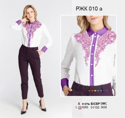 Рубашка женская комбинированая РЖК-010А